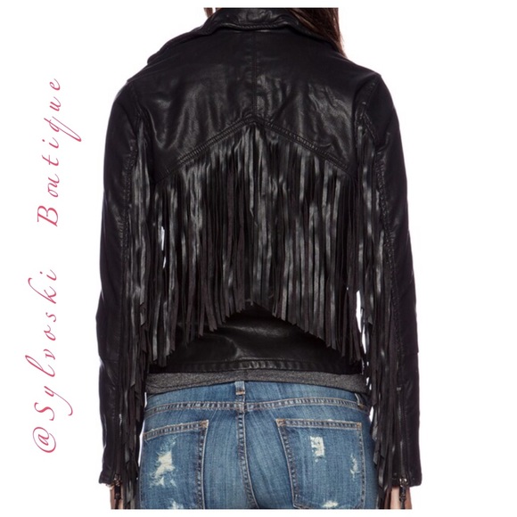 🔥 BlankNYC Fringe Moto Jacket in Let it Ride NWT - Picture 5 of 9